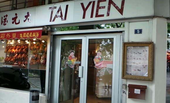 Restaurant Tai Yien à Paris