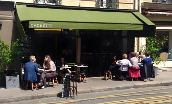 Panoramique du restaurant Cachette à Paris