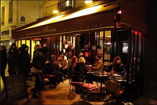 Panoramique du restaurant Chez les Artistes à Paris