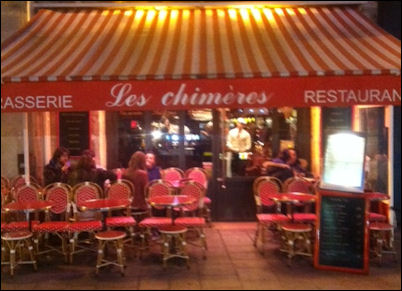 Panoramique du restaurant Les Chimères à Paris