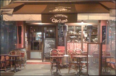 Panoramique du restaurant Copains Comme Cochons à Paris