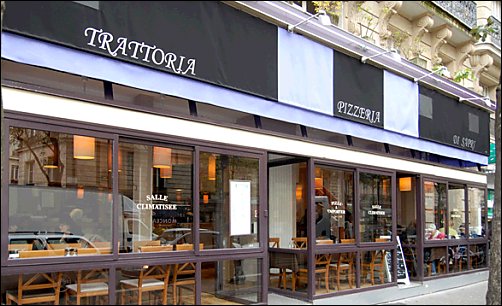 Panoramique du restaurant Di Sapri à Paris