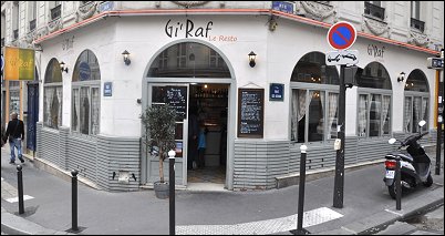 Panoramique du restaurant Giraf Le Resto à Paris
