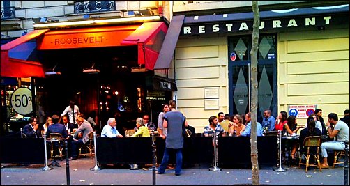 Panoramique du restaurant Le Roosevelt à Paris