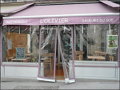 Panoramique du restaurant L'Olivier à Paris