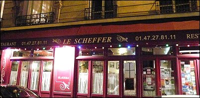 Panoramique du restaurant Le Scheffer à Paris