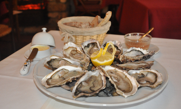 Restaurant Bistrot Montsouris - Superbes huitres en provenance de Cancale