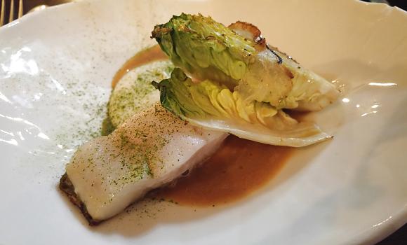Restaurant Détour - Lieu jaune et ses sucrines lardées