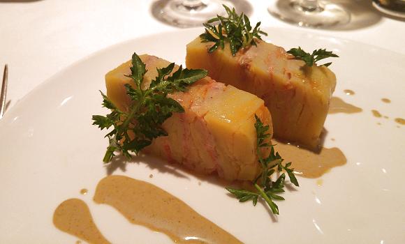 Restaurant Jacques Faussat - Compression de Pomme de terre et Foie gras