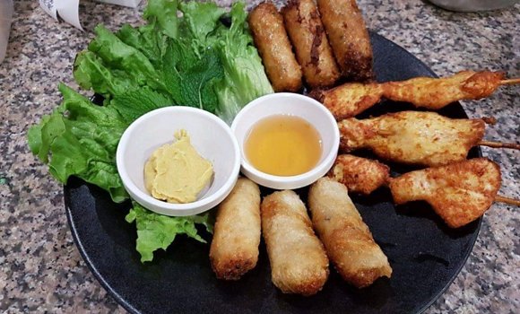 Restaurant La Brasserie Thai - Assortiment d'entrées thailandaises