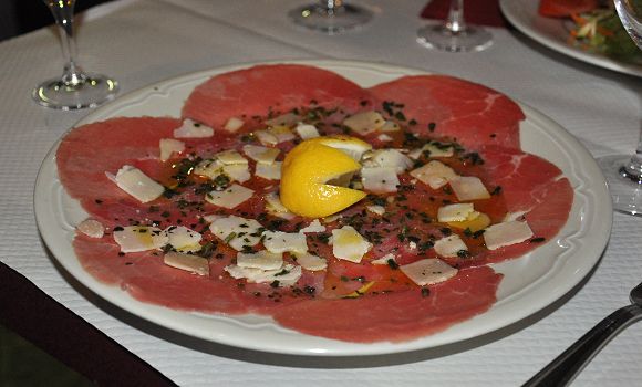 Restaurant La Tentation des Gourmets - Carpaccio de boeuf