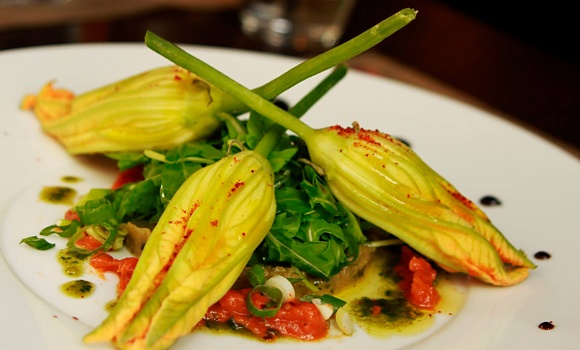 Restaurant Les Bistronautes - Salade fleurs de courgette