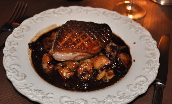 Restaurant L'Oie Cendrée - Magret de canard sauce aux griottes