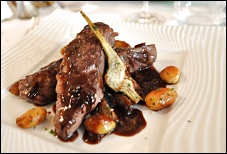 Photo restaurant paris Philippe Excoffier - Pièce épaisse de bavette black Angus à la plancha