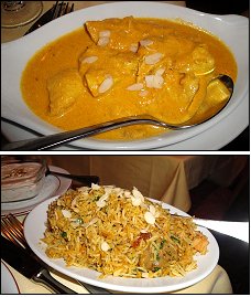 Photo restaurant paris Aasman - Poulet shahi korma et Biryani agneau