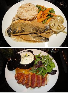 Photo restaurant paris L'Alexandra - Bar sauce vanille et Magret de canard au miel