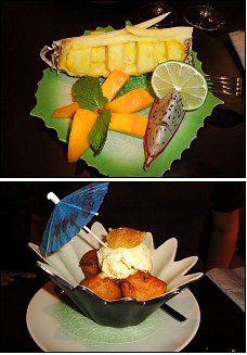 Photo restaurant paris An Nam - Fruits exotiques et Beignets de litchi