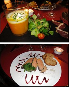 Photo restaurant paris L'Atelier d'Alexandre - Cappuccino de potiron et Foie gras mi-cuit