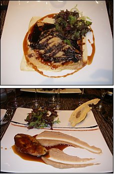 Photo restaurant paris L'Atelier du Parc - Une surprise de tourteau et un Foie gras poêlé