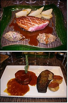 Photo restaurant paris L'Atelier du Parc - Magret de canard aux châtaignes et l'Epaule d’agneau