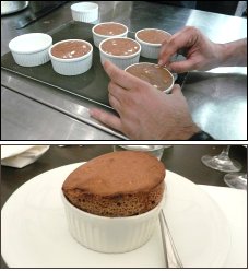 Photo restaurant paris Atelier Guy Martin - Cours de cuisine - Fameux soufflé au chocolat Guy Martin