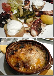 Photo restaurant paris Athenaïs - Poulpe grillée et Moussaka