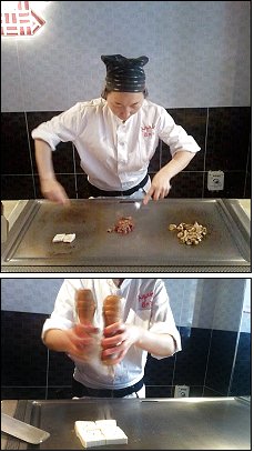 Photo restaurant paris Ayako Teppanyaki - Une vraie trap�ziste du teppanyaki