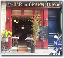Photo restaurant paris Bar du Grapillon - La fameuse fa�ade rouge