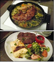 Photo restaurant paris Le Bistrot d'Eustache - Pintade au chou et Magret de canard ros�