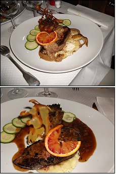 Photo restaurant paris Le Bistrot du Palais - M�daillon de veau et Escalope de foie veau