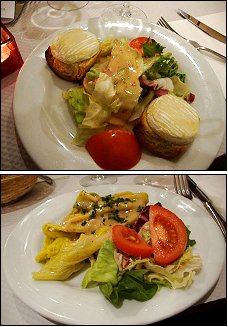 Photo restaurant paris Bistrot des Panoramas - Ch�vre chaud et Poireaux vinaigrette
