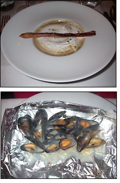 Photo restaurant paris Bistro Volnay - Velouté de lentilles du Puy et Papillote de moules