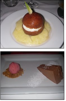 Photo restaurant paris Bistro Volnay - Feuillantine au chocolat et Carpaccio d'ananas