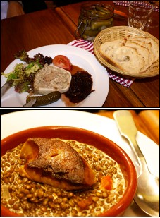 Photo restaurant paris Le Bon Bec - Wine Restaurant Bistro - Terrine maison et Foie gras poel� aux lentilles