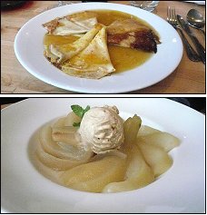 Photo restaurant paris Au Bourguignon du Marais - Cr�pes Suzette et Poire poch�e