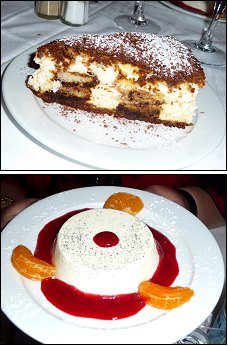 Photo restaurant paris Cad'Oro - Tarte au chocolat et panna cotta !