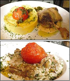 Photo restaurant paris Caf� Sal� - Confit de canard et Risotto aux champignons