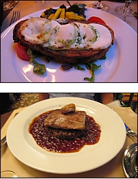 Photo restaurant paris Le Café du Commerce du 15ème - Une tartine au chèvre<br>Et thon aux lentilles...