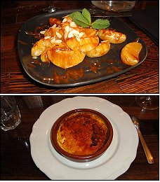 Photo restaurant paris Le Casque d'or - Crême brulée à la vanille et Clémentine poêlée
