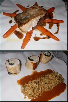 Photo restaurant paris Chataigne et Cassis - Médaillon de poulet fermier et Sandre