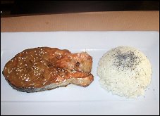 Photo restaurant paris Chez Cham - Darne de saumon teriyaki