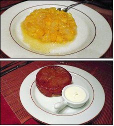 Photo restaurant paris Chez Marine - Tartare de mangue/ananas et Tarte tatin