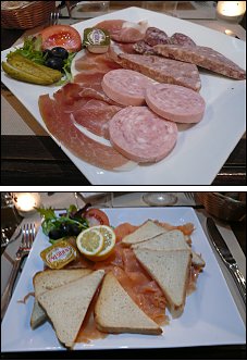 Photo restaurant paris Coffee 22 - Assiette Campagnarde et Assiette de Saumon fumé