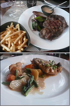 Photo restaurant paris Le Dix - Entrec�te grill�e et Volaille fermi�re de Lou�