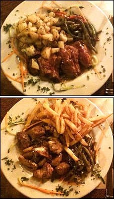 Photo restaurant paris L'Empreinte - Noisette d'agneau et Magret de canard