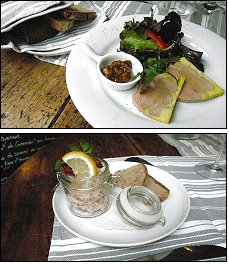 Photo restaurant paris L'Ere du Temps - Foie gras et Rillettes de saumon