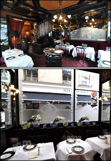 Photo restaurant paris L'Escargot Montorgueil - Mirroirs et boiseries
