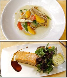 Photo restaurant paris A La Fr�gate - Filet de Bar et Dos de Saumon