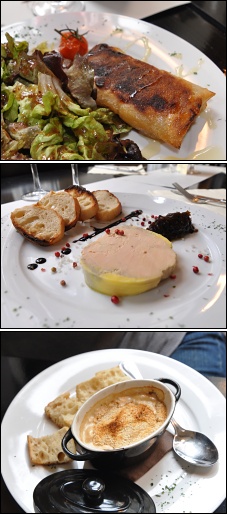 Photo restaurant paris Giraf Le Resto - Croustillant de brie, foie gras et Cassolette d'escargot