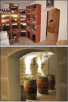 Photo restaurant paris Giraf La Cave - Casiers bien fournis